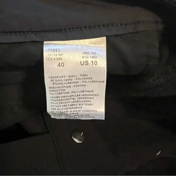 Bogner Black Snow Pants Flared with Zipper Details - Picture 7 of 7